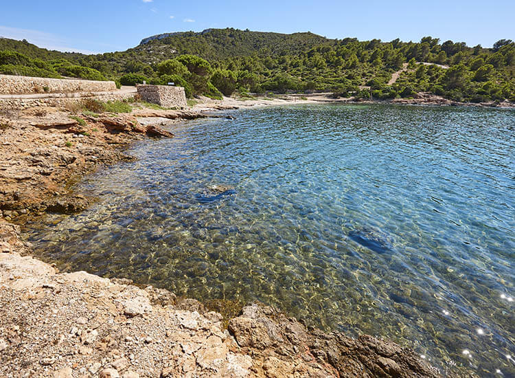 Aguas cristalinas en Isla Cabrera